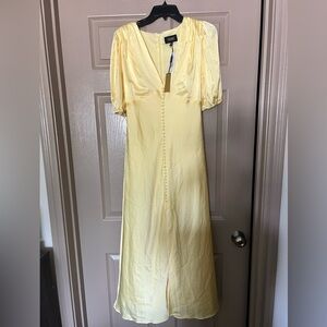 Silk Yellow Dress